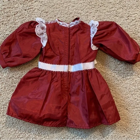 American Girl Doll Samantha Cranberry Party Dress - PC